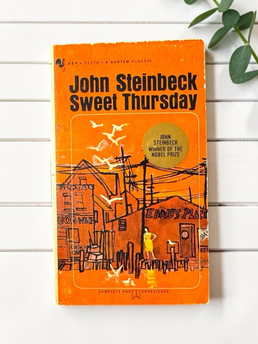Vintage 1960s John Steinbeck Sweet Thursday Bantam Classic Paperback